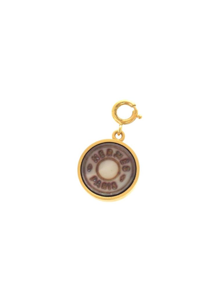 Hermes Series Shell Gold Pendant Top
